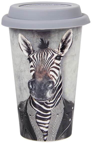 Кухоль LEFARD Зебра із силіконовою кришкою 400 мл (924-615)